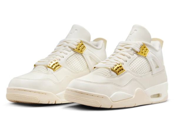 (WMNS) Air Jordan 4 Retro 'Metallic Gold' (AQ9129-170)