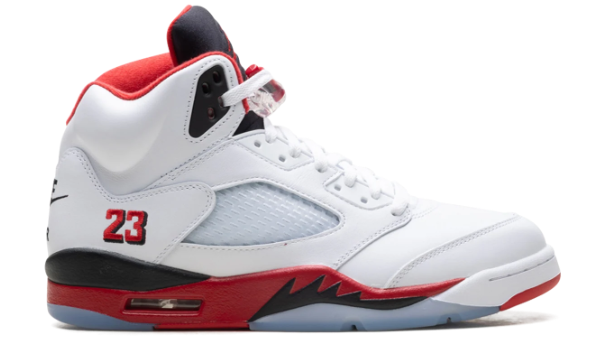 Air Jordan 5 'Fire Red / Black Tongue' | HQ7978-101