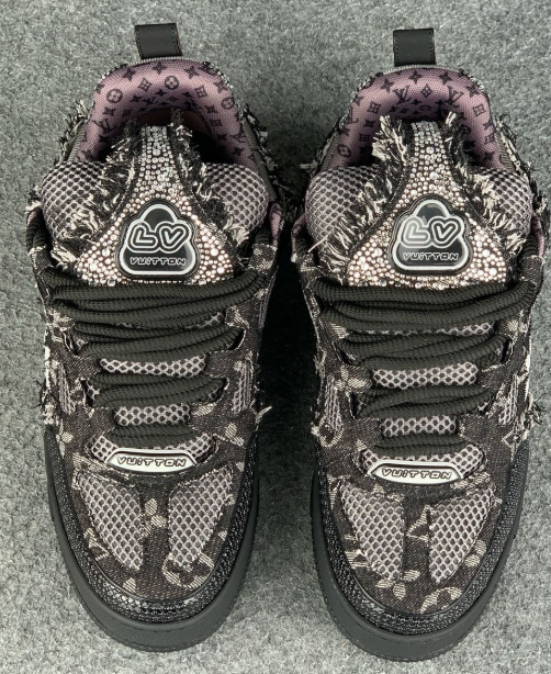 LV Skate Sneaker 'Black Swarovski Monogram'