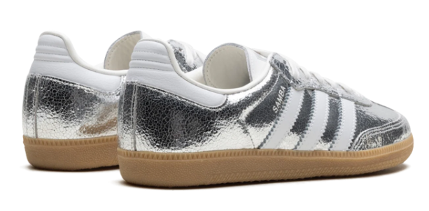 Adidas Samba OG WMNS 'Cracked Silver' JR0035 – Silver Metallic