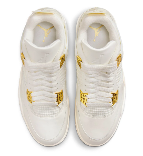 (WMNS) Air Jordan 4 Retro 'Metallic Gold' (AQ9129-170)