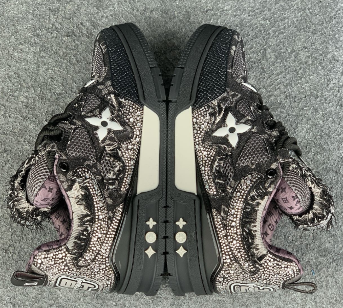 LV Skate Sneaker 'Black Swarovski Monogram'